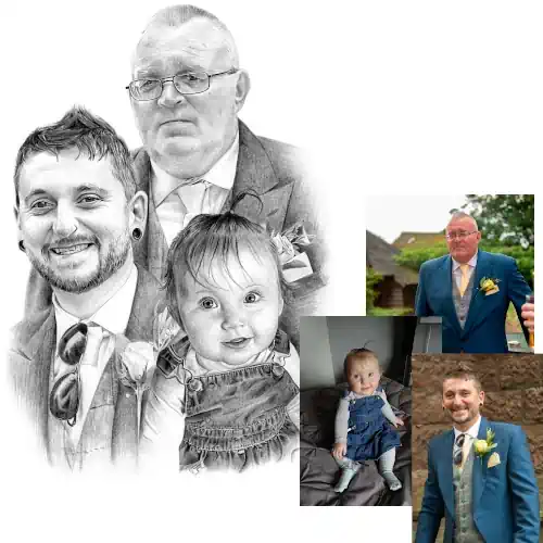 Contact Form - Family Pencil Portrait