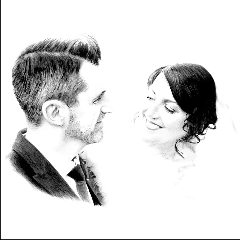 Wedding Drawings from Photographs